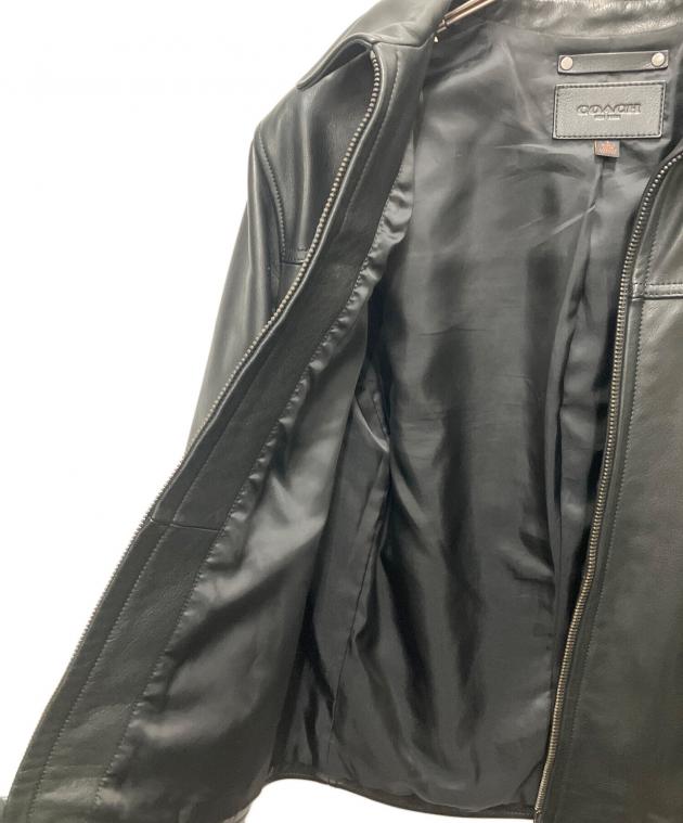 中古・古着通販】COACH (コーチ) シングルライダースジャケット F85841