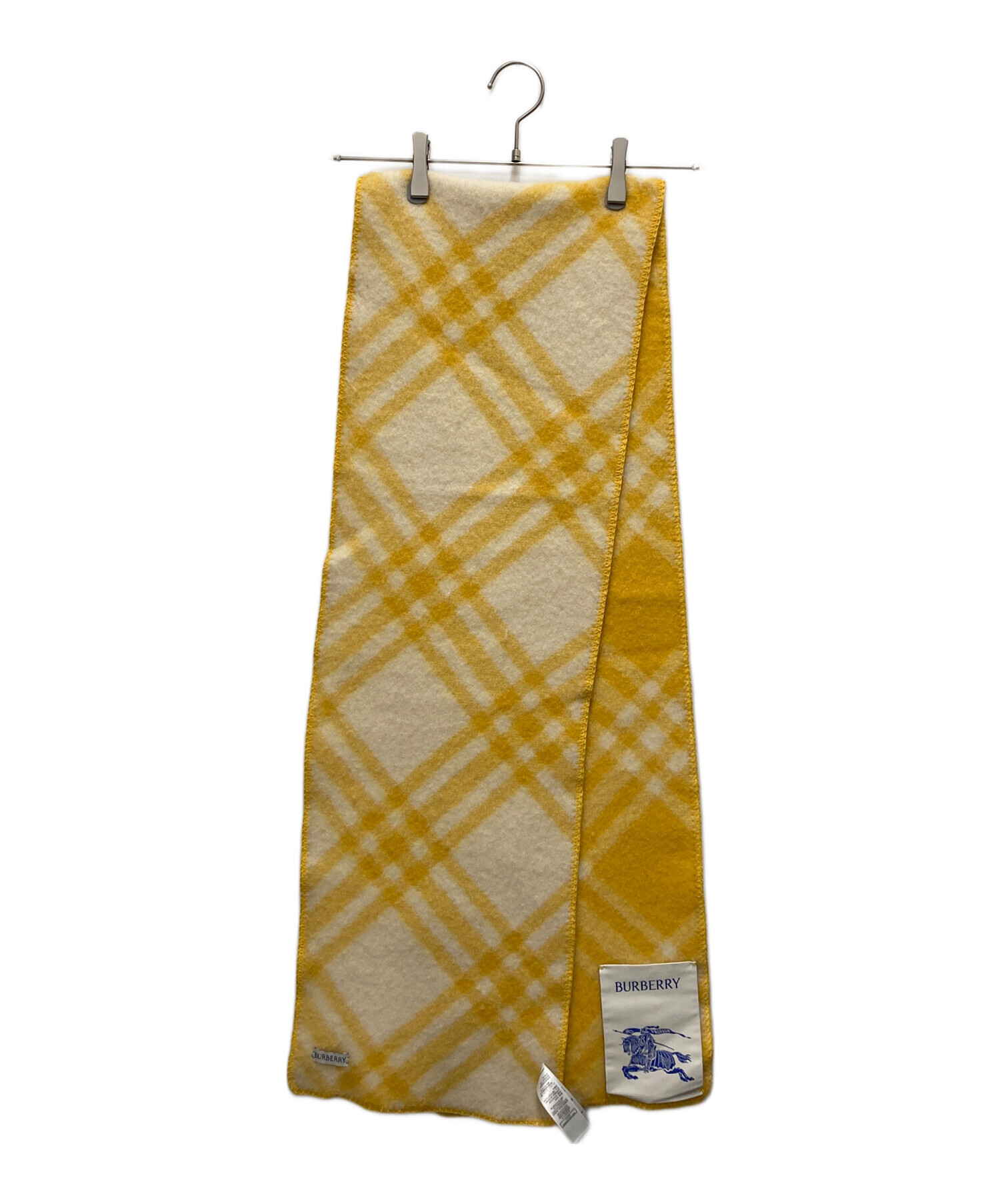 中古・古着通販】BURBERRY (バーバリー) マフラー イエロー｜ブランド