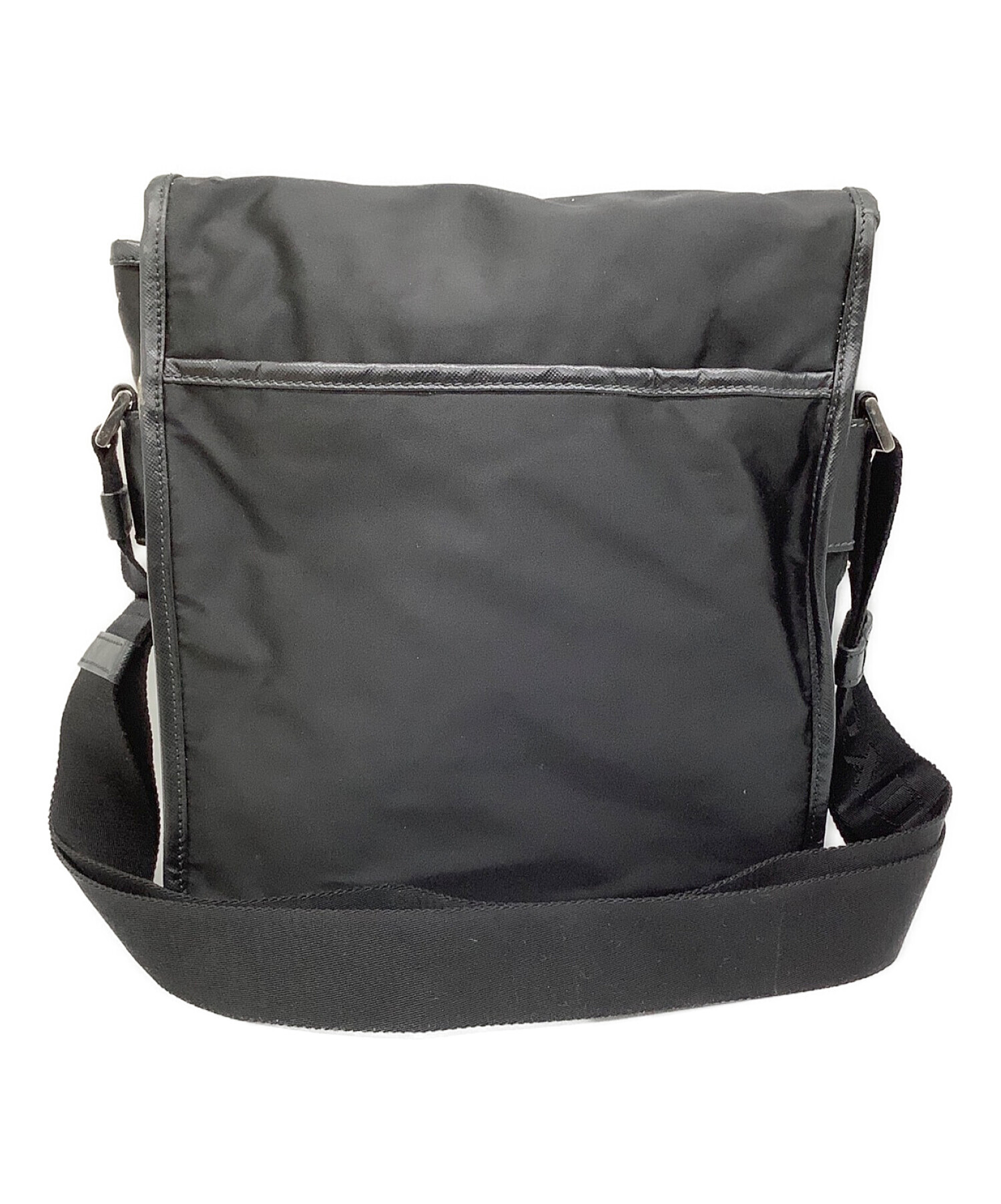 中古・古着通販】PRADA (プラダ) ナイロンショルダーバッグ ブラック