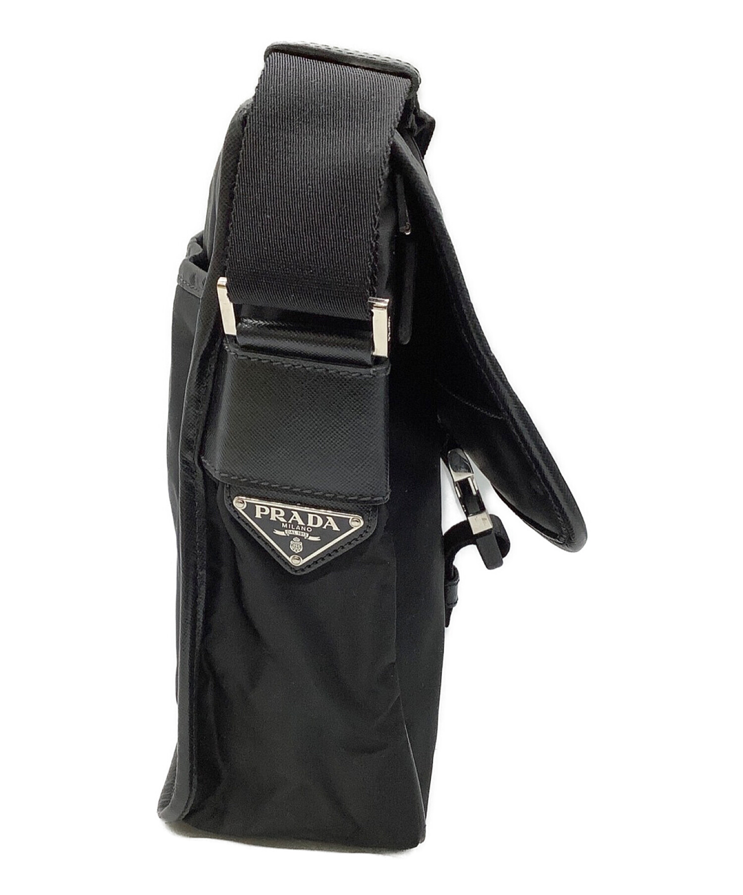 プラダ ナイロンショルダー  VA0770【Aランク】【中古】 中古・古着通販】PRADA (プラダ) ナイロンショルダーバッグ ブラック