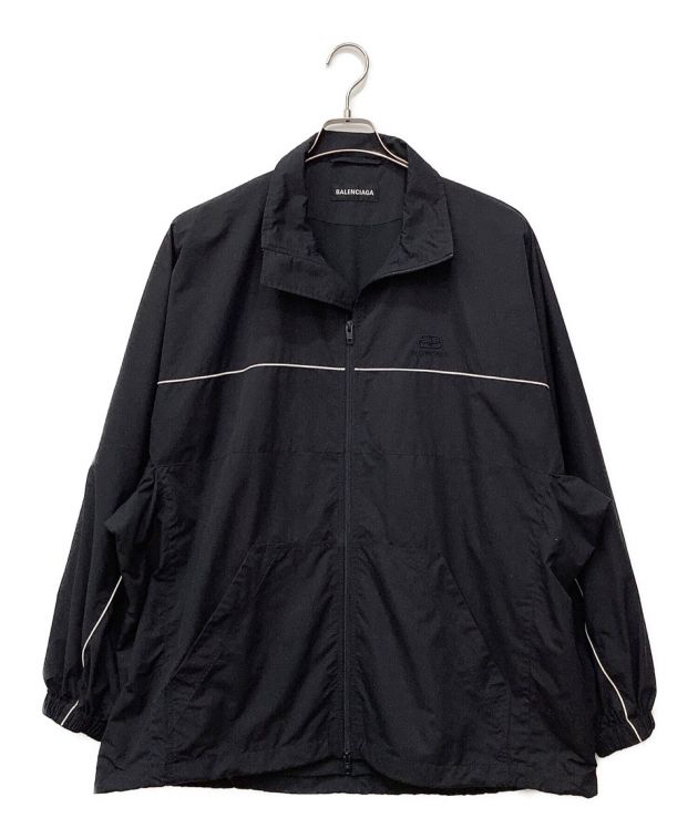 BALENCIAGA ジャケット ブラック 中古・古着通販】BALENCIAGA (バレンシアガ) ワンポイントジップアップ