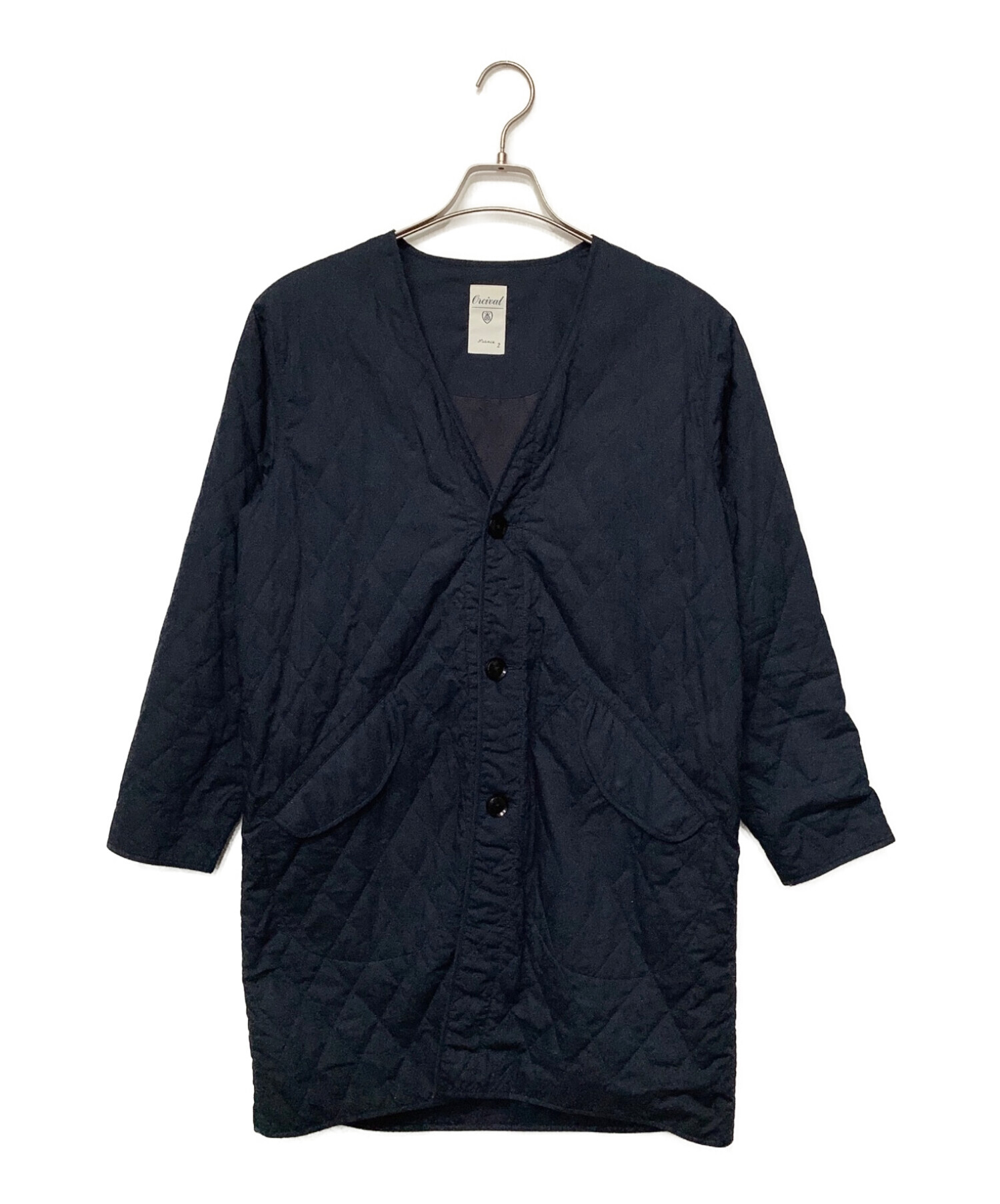 中古・古着通販】ORCIVAL (オーシバル) ノーカラーキルティング 中古・古着通販】ORCIVAL (オーシバル) ノーカラーキルティング