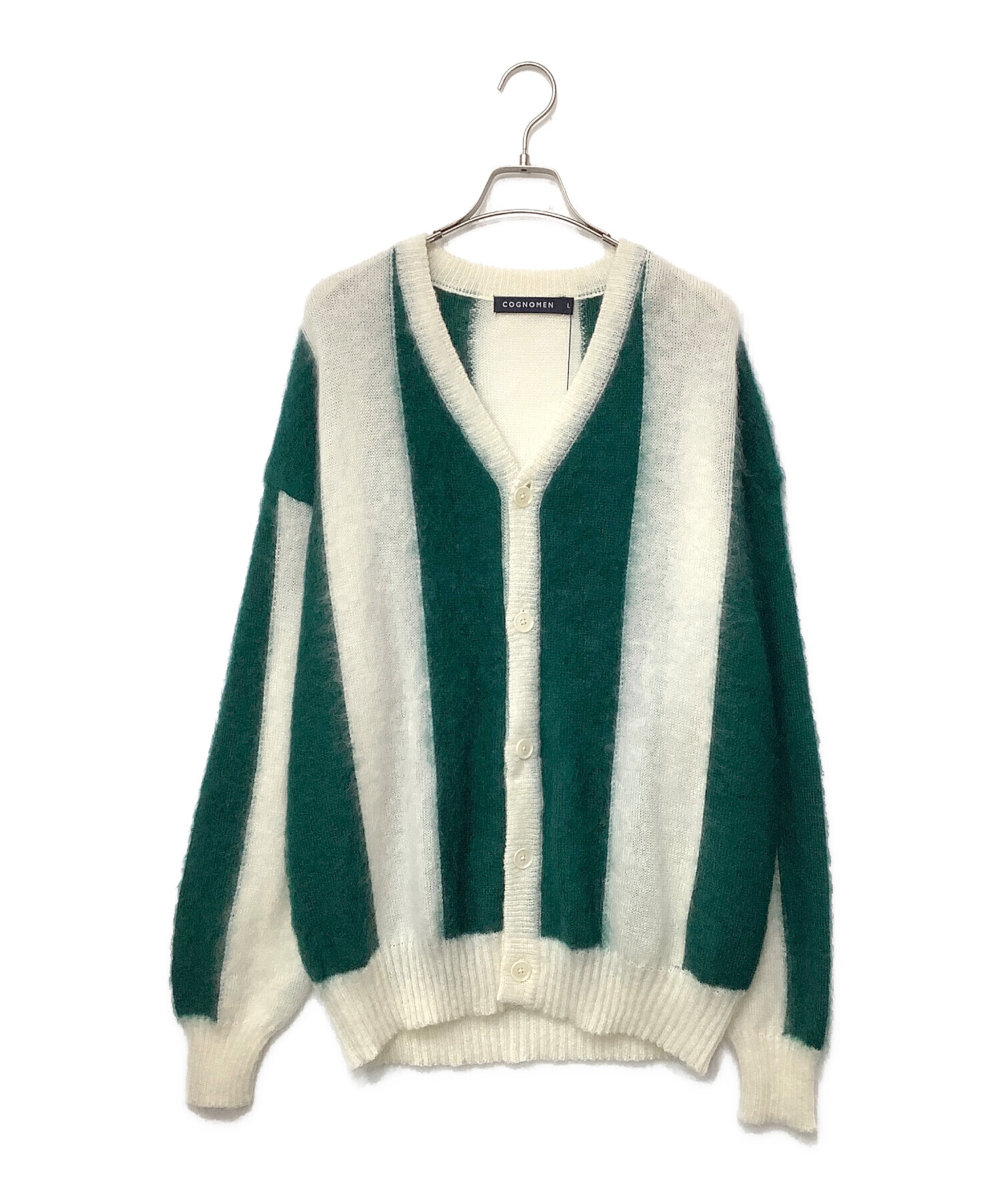 中古・古着通販】COGNOMEN (コグノーメン) FOOTBALL STRIPE KNIT 中古・古着通販】COGNOMEN (コグノーメン) FOOTBALL STRIPE KNIT