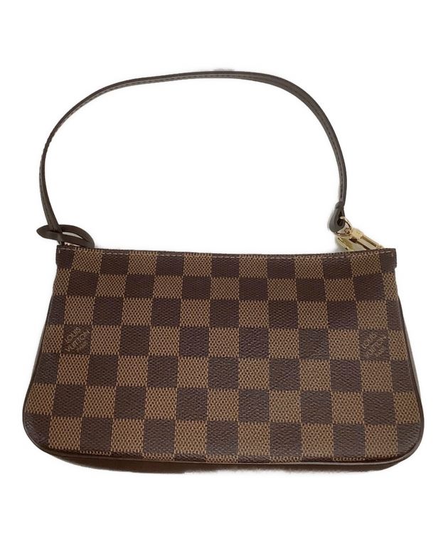 【鑑定済】 ルイ・ヴィトン ダミエ ポシェット アクセソワール 中古・古着通販】LOUIS VUITTON (ルイ ヴィトン) ダミエ ポシェット