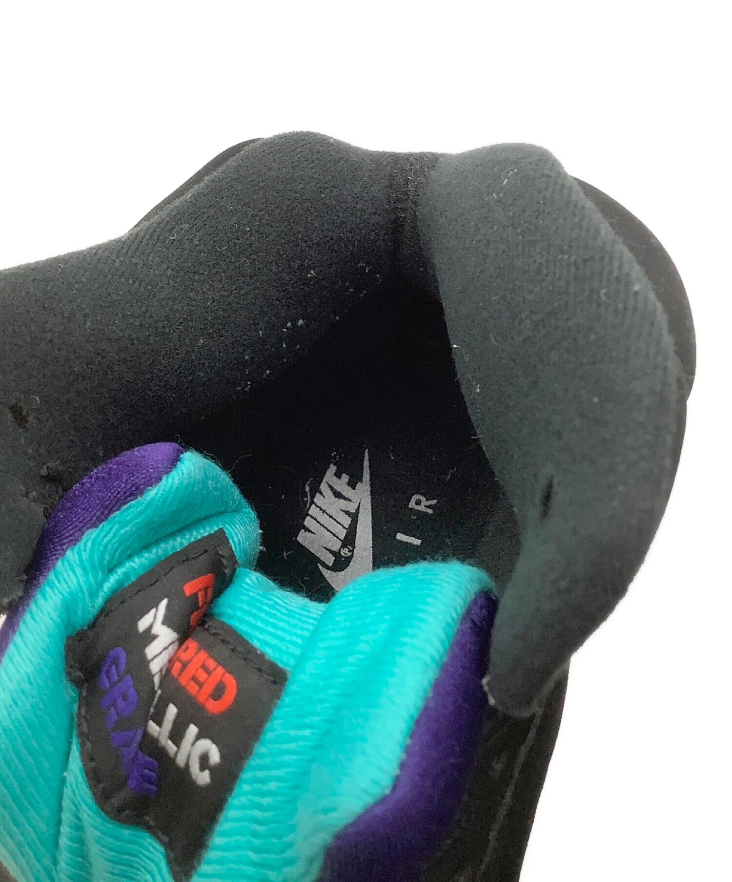 中古・古着通販】NIKE (ナイキ) AIR JORDAN 5 ブラック×レッド 
