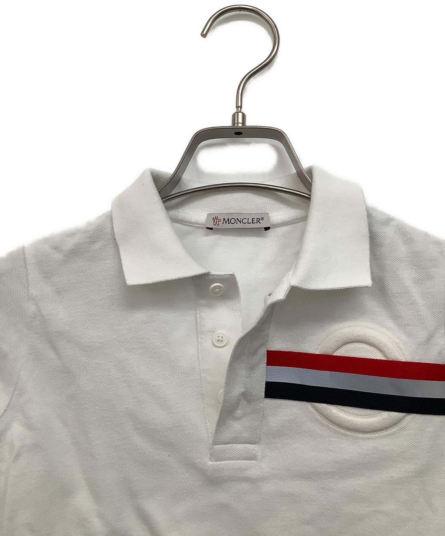 モンクレール MONCLER ポロシャツ Sサイズ ホワイト MONCLER モンクレール メンズ ポロシャツ ホワイト Sサイズ｜Yahoo