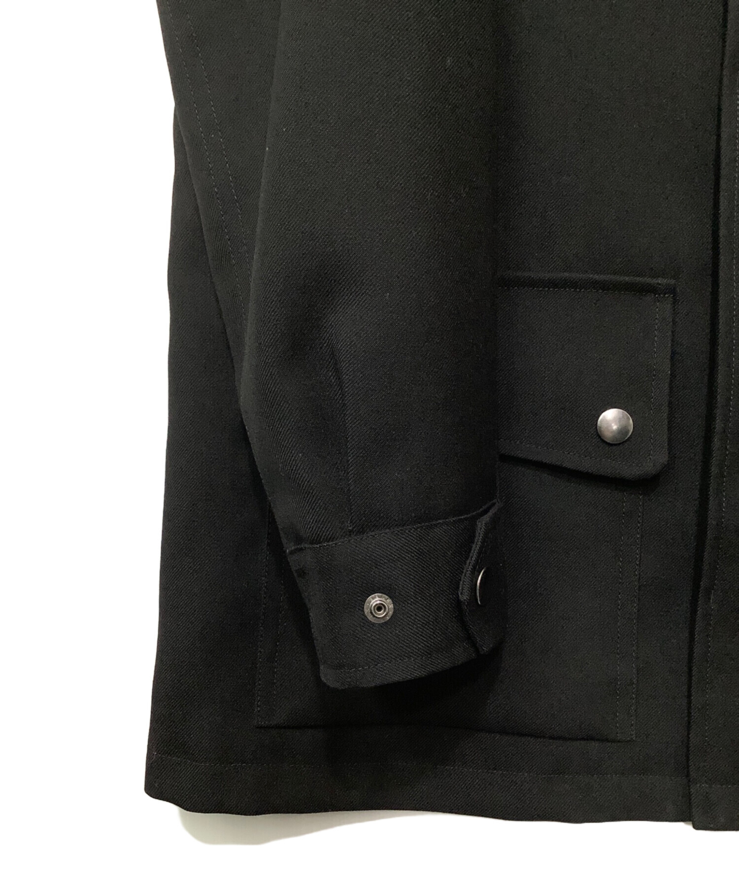 中古・古着通販】UJOH (ウジョー) スタンドカラーブルゾン ブラック