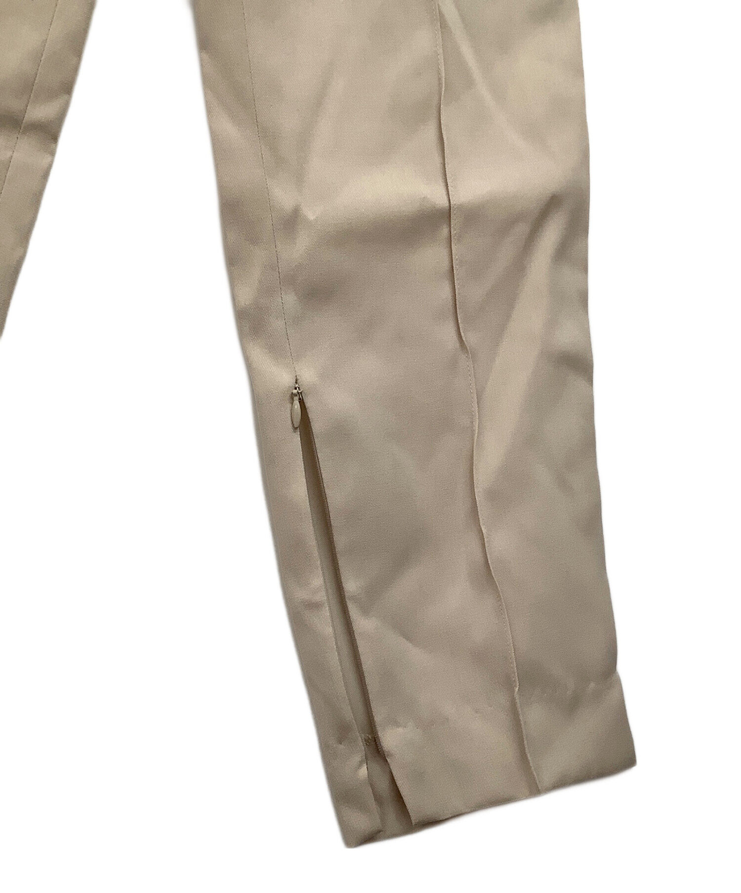 中古・古着通販】UJOH (ウジョー) ジッパースリットパンツ ベージュ