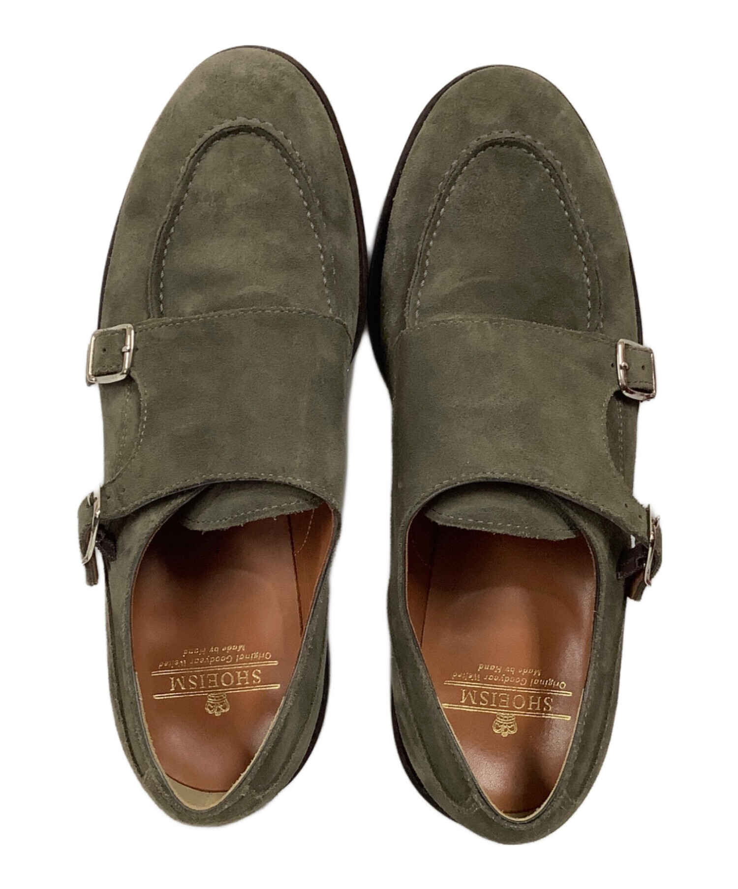 中古・古着通販】SHOEISM (シューイズム) Uチップダブルモンク グレー