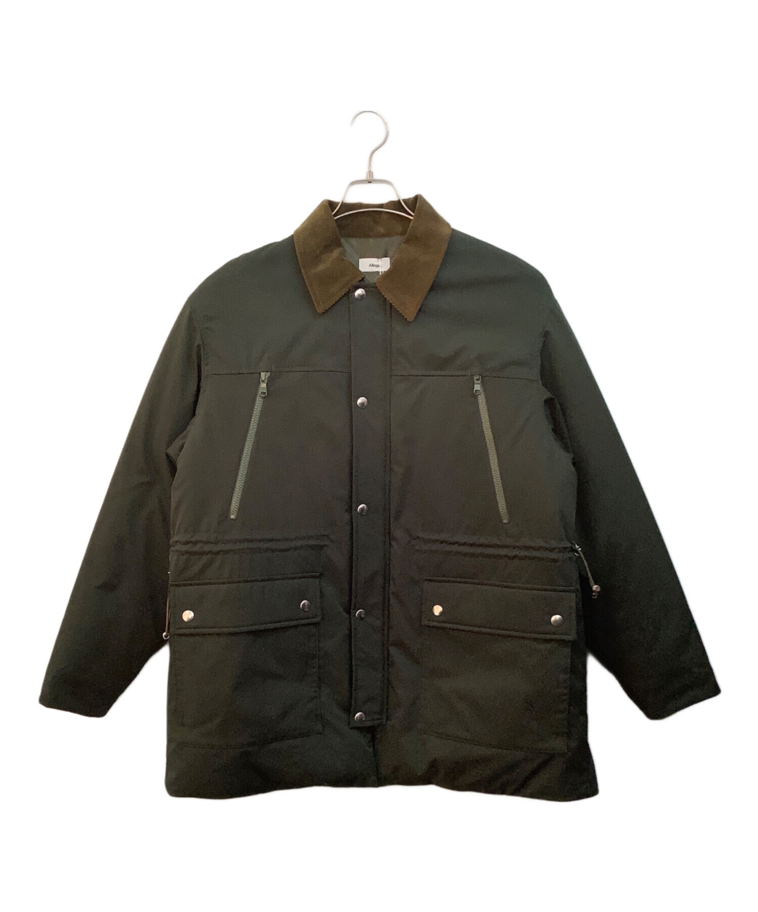 中古・古着通販】ALLEGE (アレッジ) Padded Half Coat カーキ サイズ:2