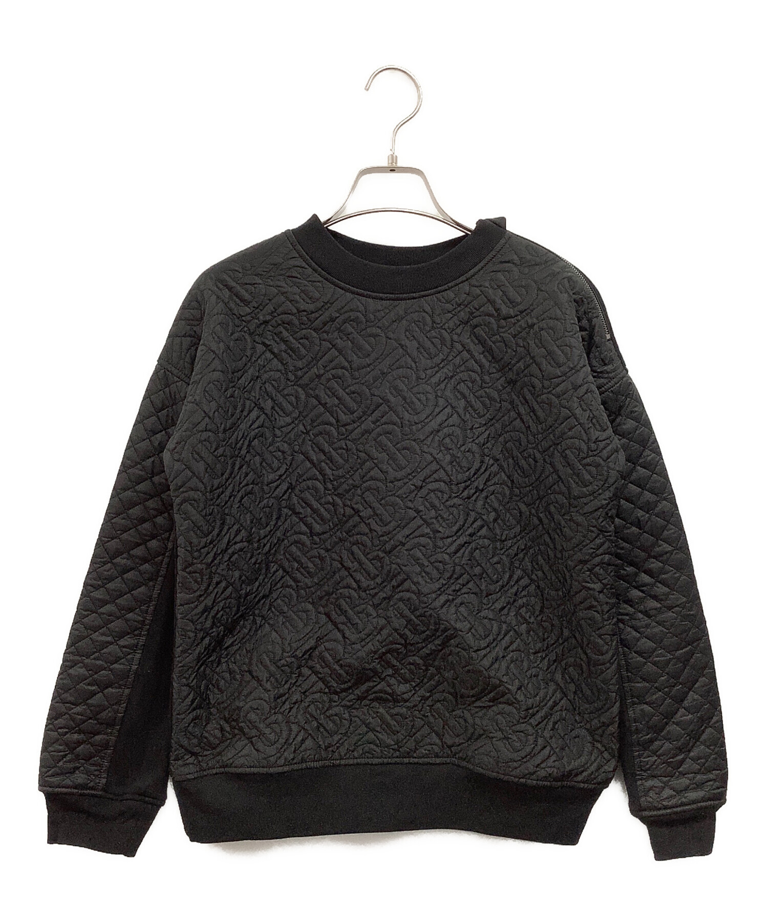 【未使用】BURBERRY ブラックキルティング トレーナー 12Y 152cm 中古・古着通販】BURBERRY (バーバリー) ロゴキルティングプルオーバー