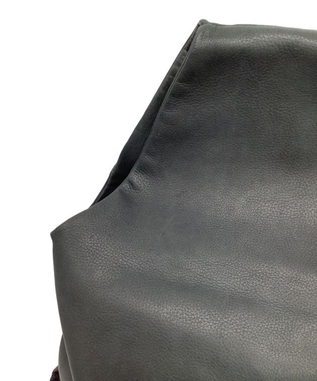 M.U.L.バッグ未使用3点セット M.U.L. MUL023 Basket tote Msize メッシュ型押し ライン有り