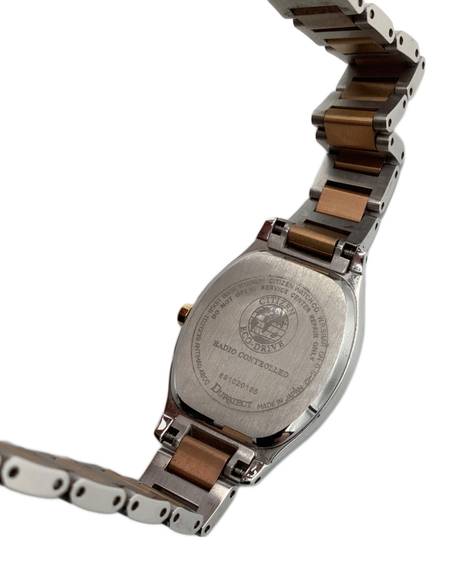 中古・古着通販】CITIZEN (シチズン) アナログ電波時計 ピンクベージュ 