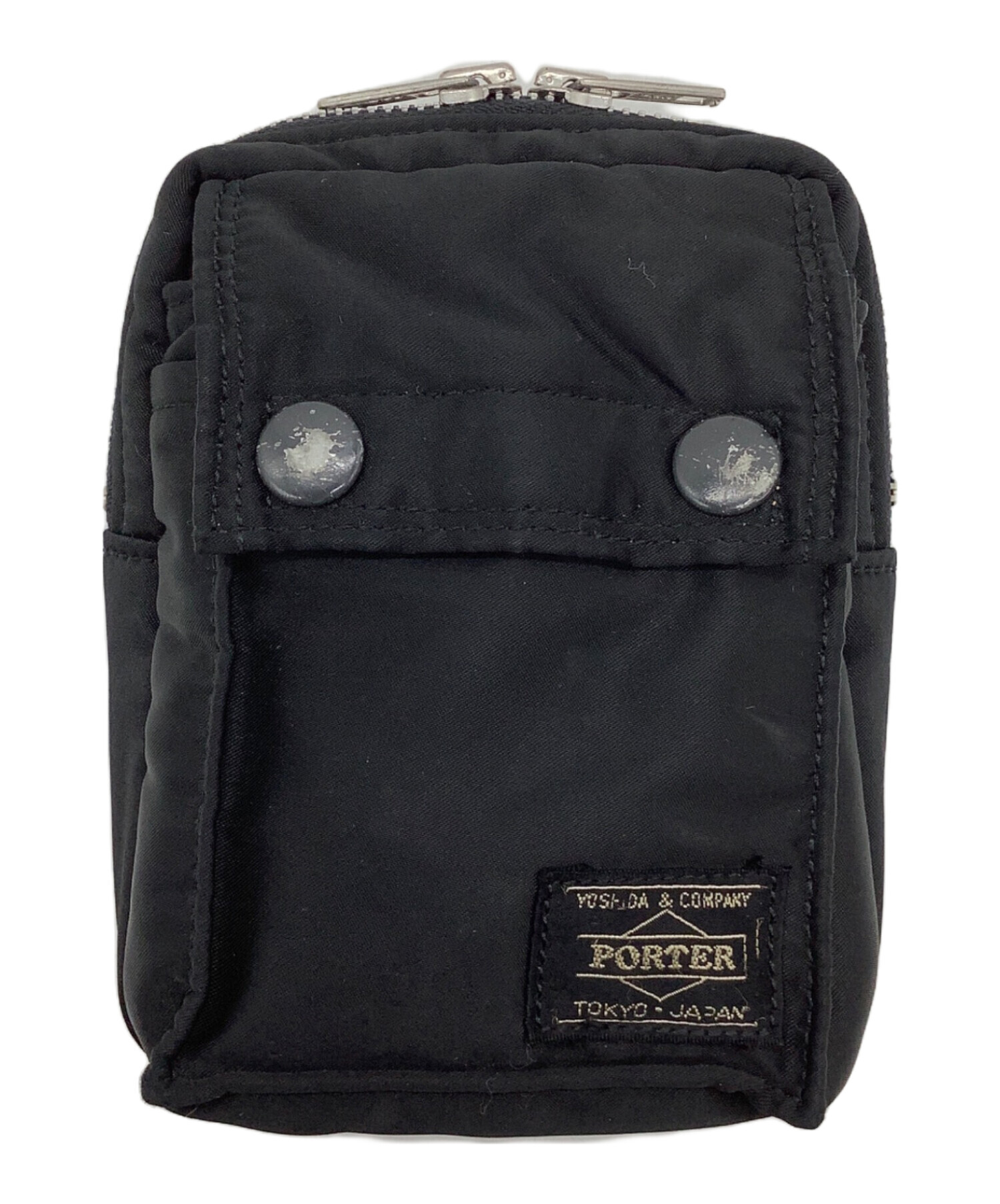 中古・古着通販】PORTER (ポーター) ベルトポーチ ブラック｜ブランド 