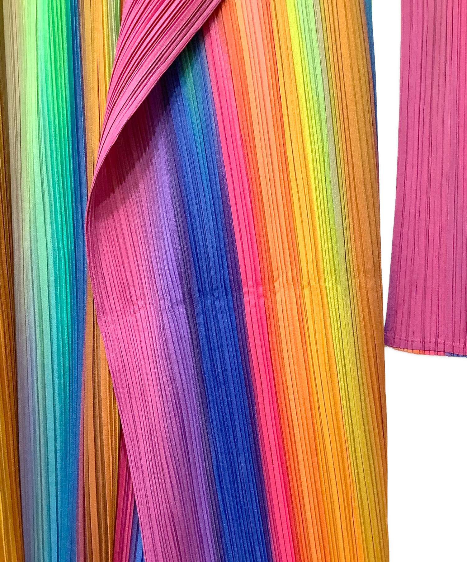 未使用　プリーツプリーズ　カーディガン 総柄 マルチカラー　タグ付き PLEATS PLEASE ISSEY MIYAKE - 美品 プリーツプリーズ イッセイ