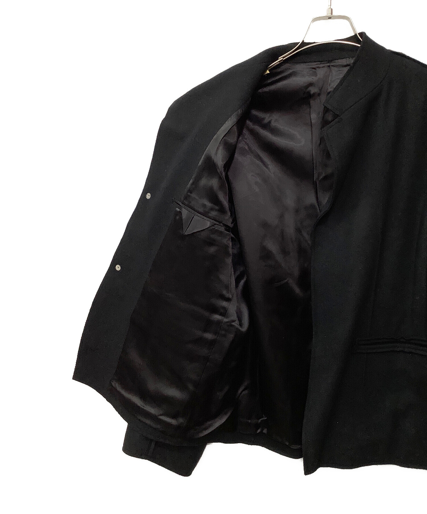 中古・古着通販】ALMOSTBLACK (オールモストブラック) ノーカラー