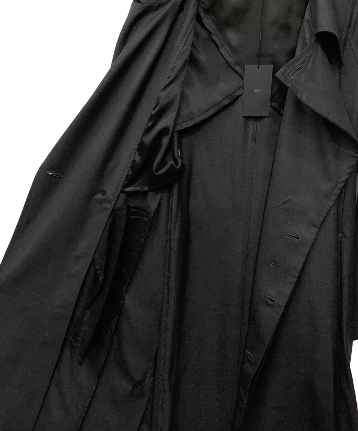 新品未使用タグ付き　JUHA ユハ　OVERSIZED TRENCH COAT 中古・古着通販】juha (ユハ) トレンチコート グレー サイズ:3 未使用