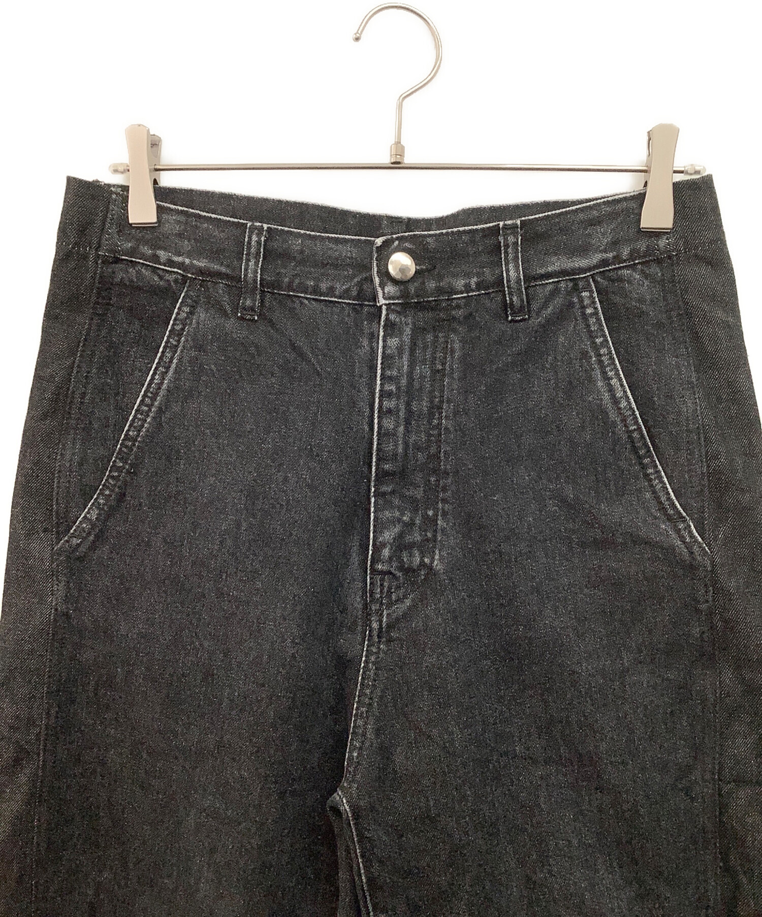 中古・古着通販】OAMC (オーエーエムシー) ワイドデニムパンツ グレー 
