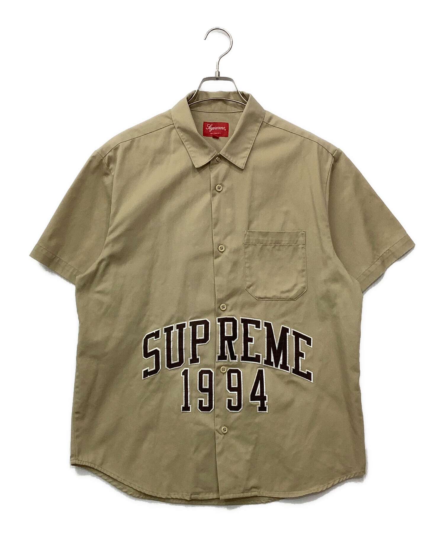 中古・古着通販】Supreme (シュプリーム) シャツ ベージュ サイズ:M 