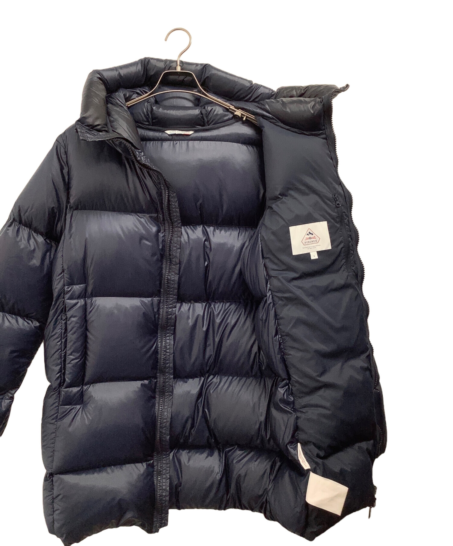 オンラインストア人気商品 PYRENEX ダウン ジャケット S ネイビー 