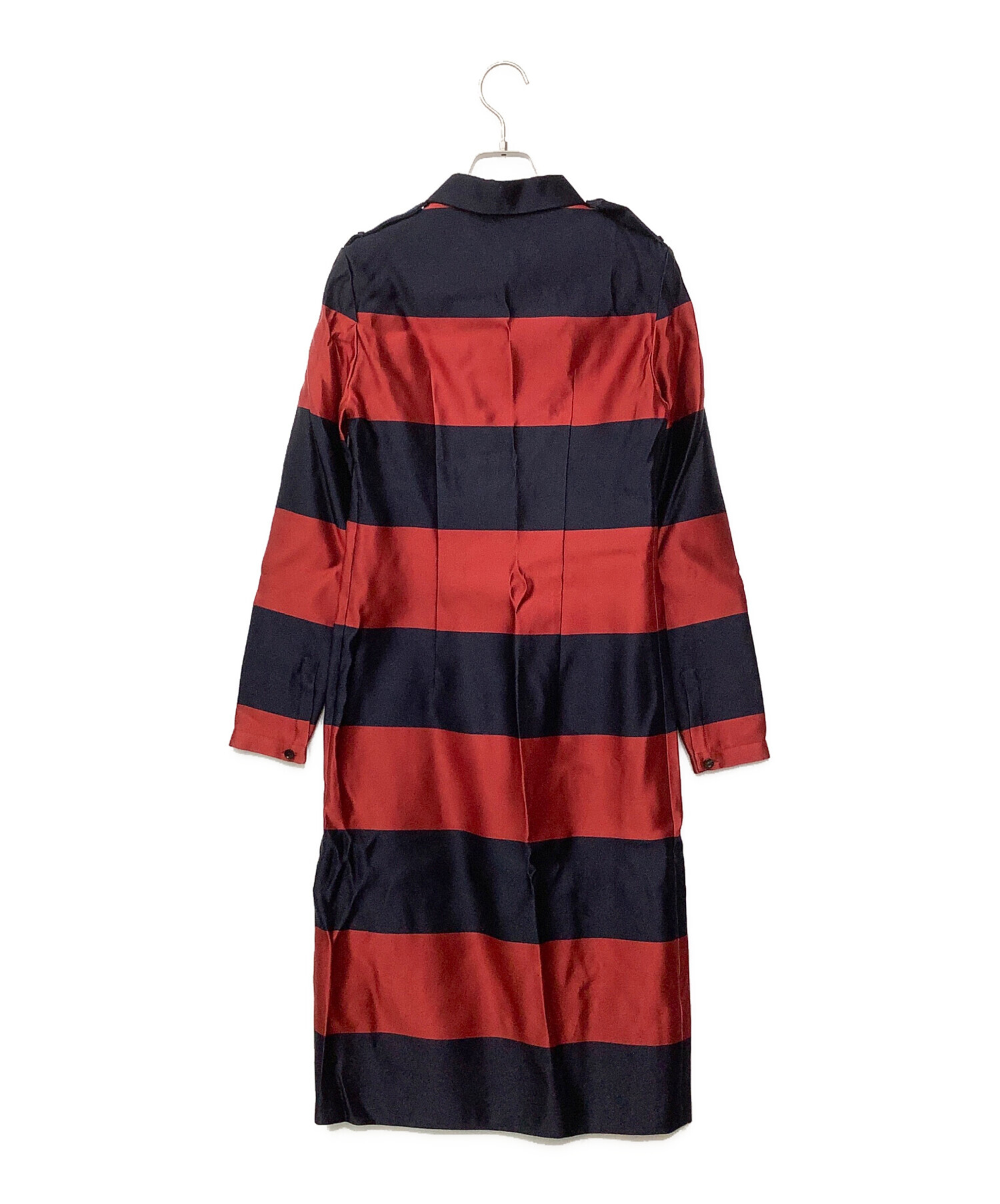 中古・古着通販】BURBERRY (バーバリー) シルクワンピース ネイビー