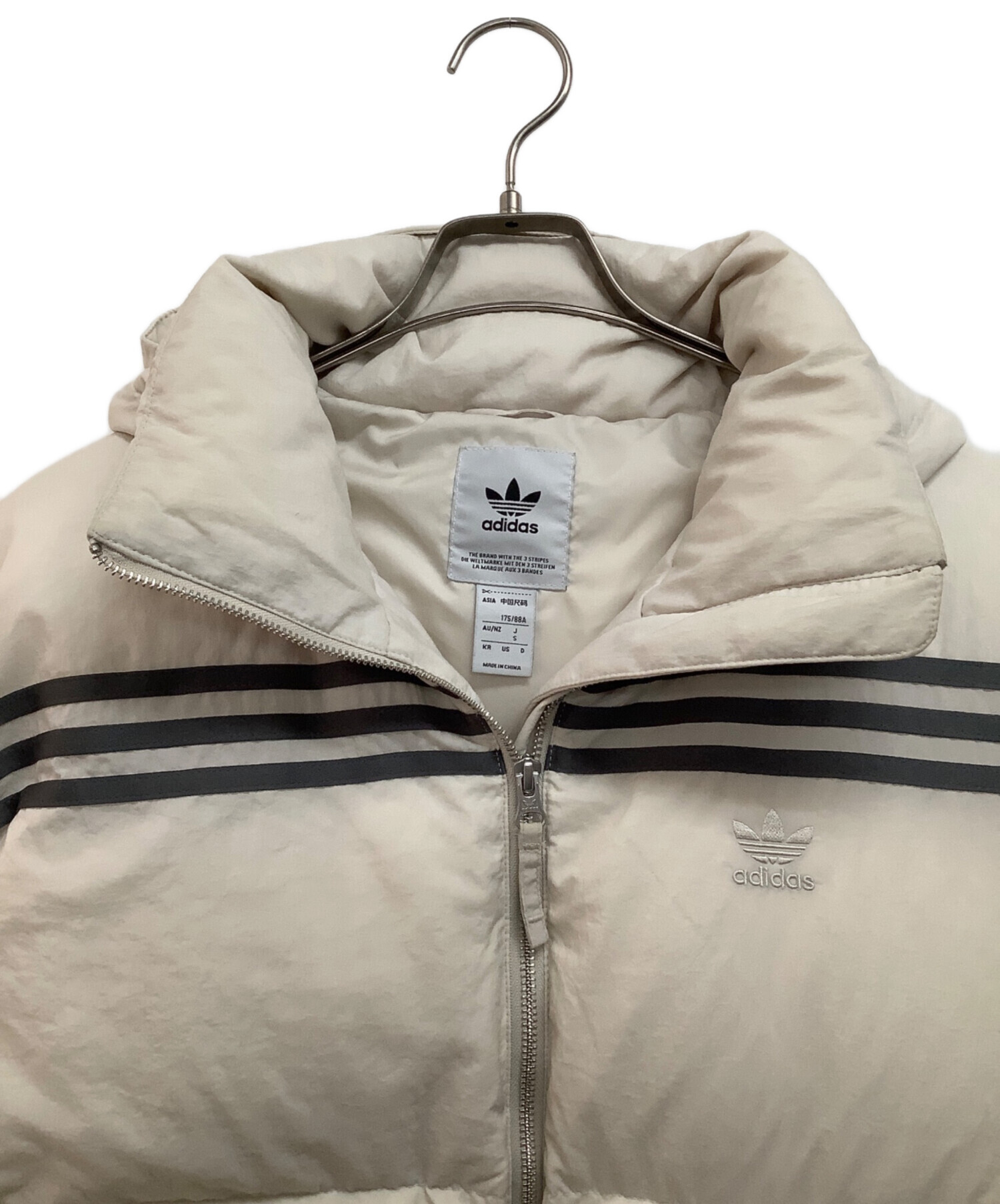 アディダス ダウンジャケット ベージュ Lサイズ adidas 【adidas 