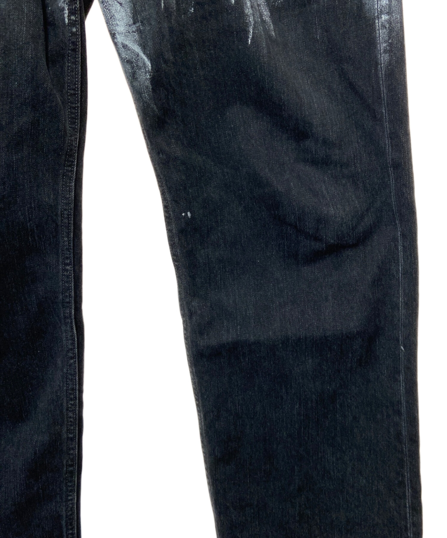 『YOKE』　HAND PAINTED DENIM STRAIGHT PANTS YOKE HAND PAINTED DENIM WIDE PANTS