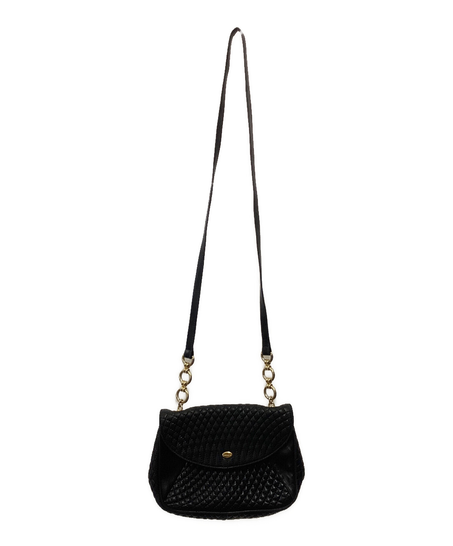 中古・古着通販】BALLY (バリー) メッシュショルダーバッグ ブラック