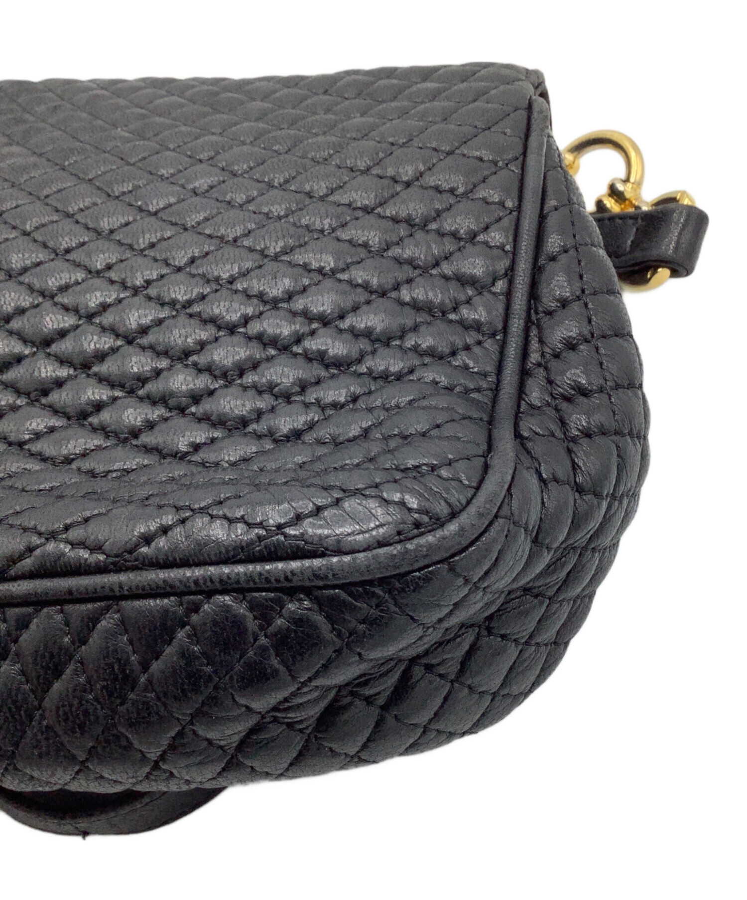 中古・古着通販】BALLY (バリー) メッシュショルダーバッグ ブラック