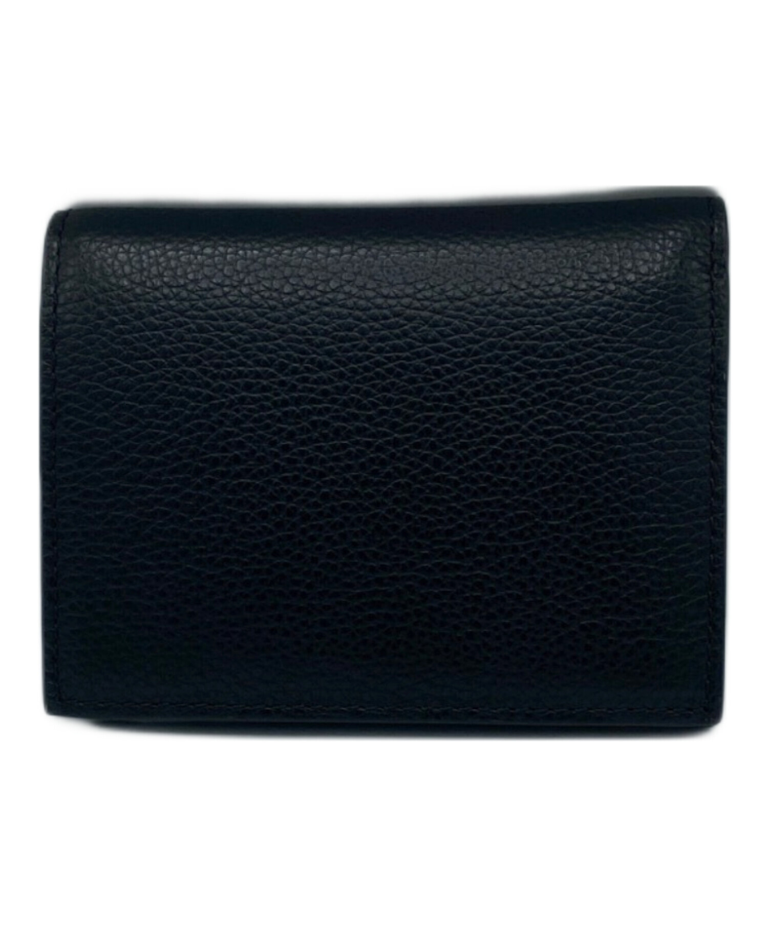 中古・古着通販】MARNI (マルニ) ロゴ刺繍2つ折り財布 ブラック