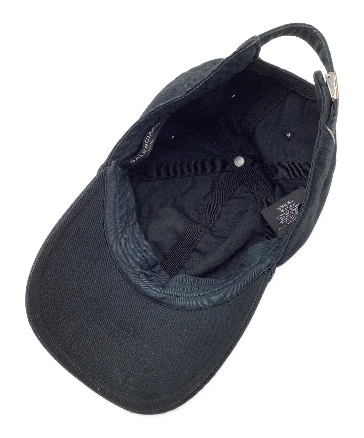 中古・古着通販】BALENCIAGA (バレンシアガ) ロゴキャップ ブラック