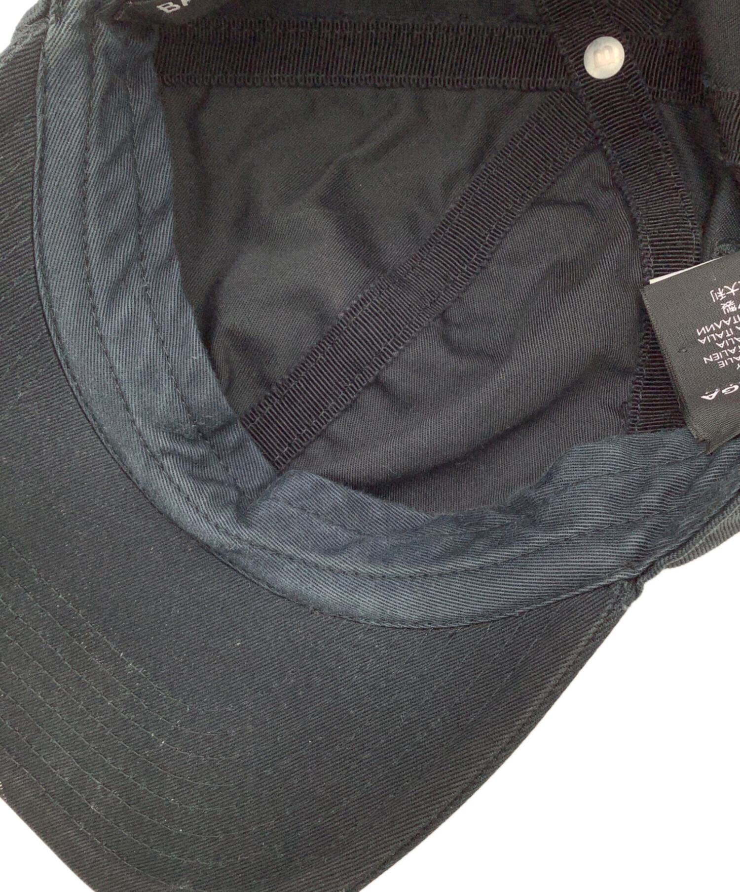 中古・古着通販】BALENCIAGA (バレンシアガ) ロゴキャップ ブラック