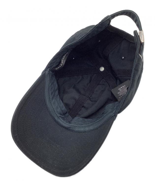 中古・古着通販】BALENCIAGA (バレンシアガ) ロゴキャップ ブラック