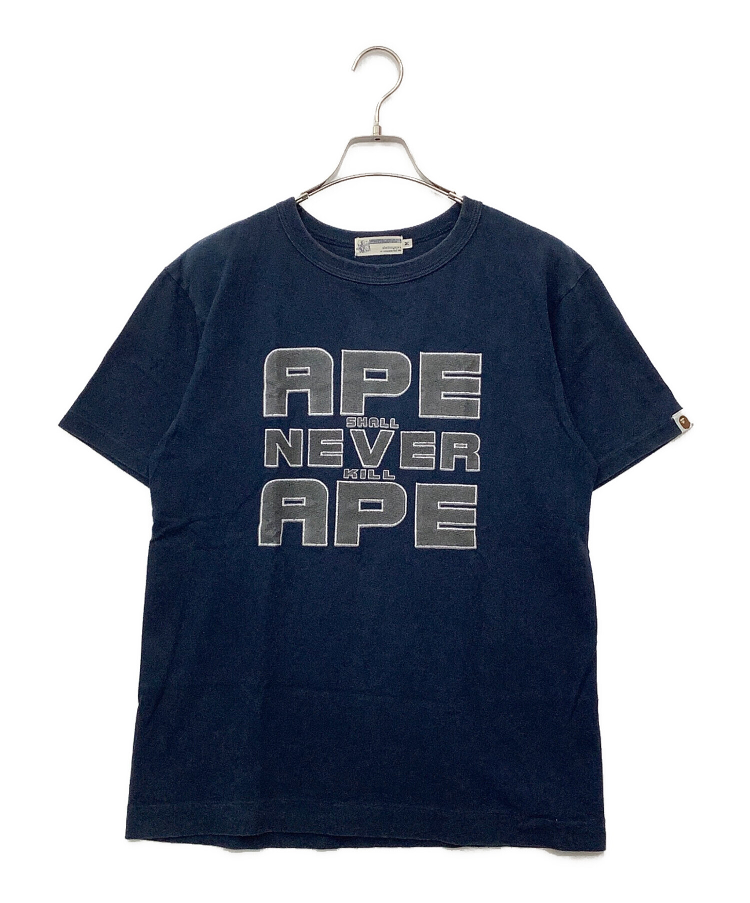A BATHING APE / Tシャツ/L/コットン/WHT/プリント/APE SHALL NEVER KILL APE 中古・古着通販】A BATHING APE (ア ベイシング エイプ) APE SHALL