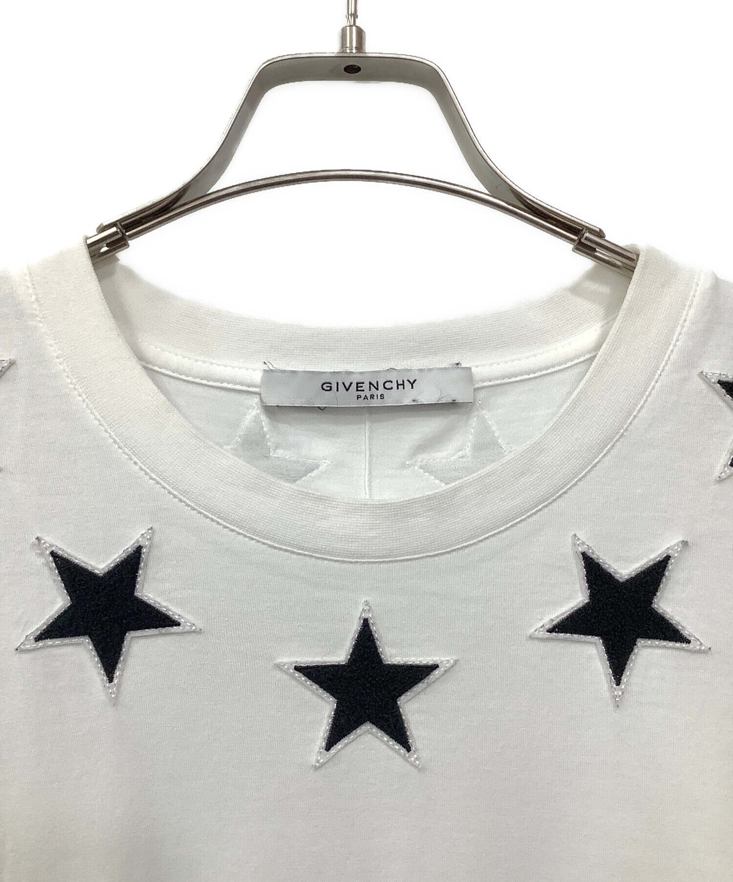 ジバンシー ホワイト スター Tシャツ 中古・古着通販】GIVENCHY (ジバンシィ) スターモチーフTシャツ