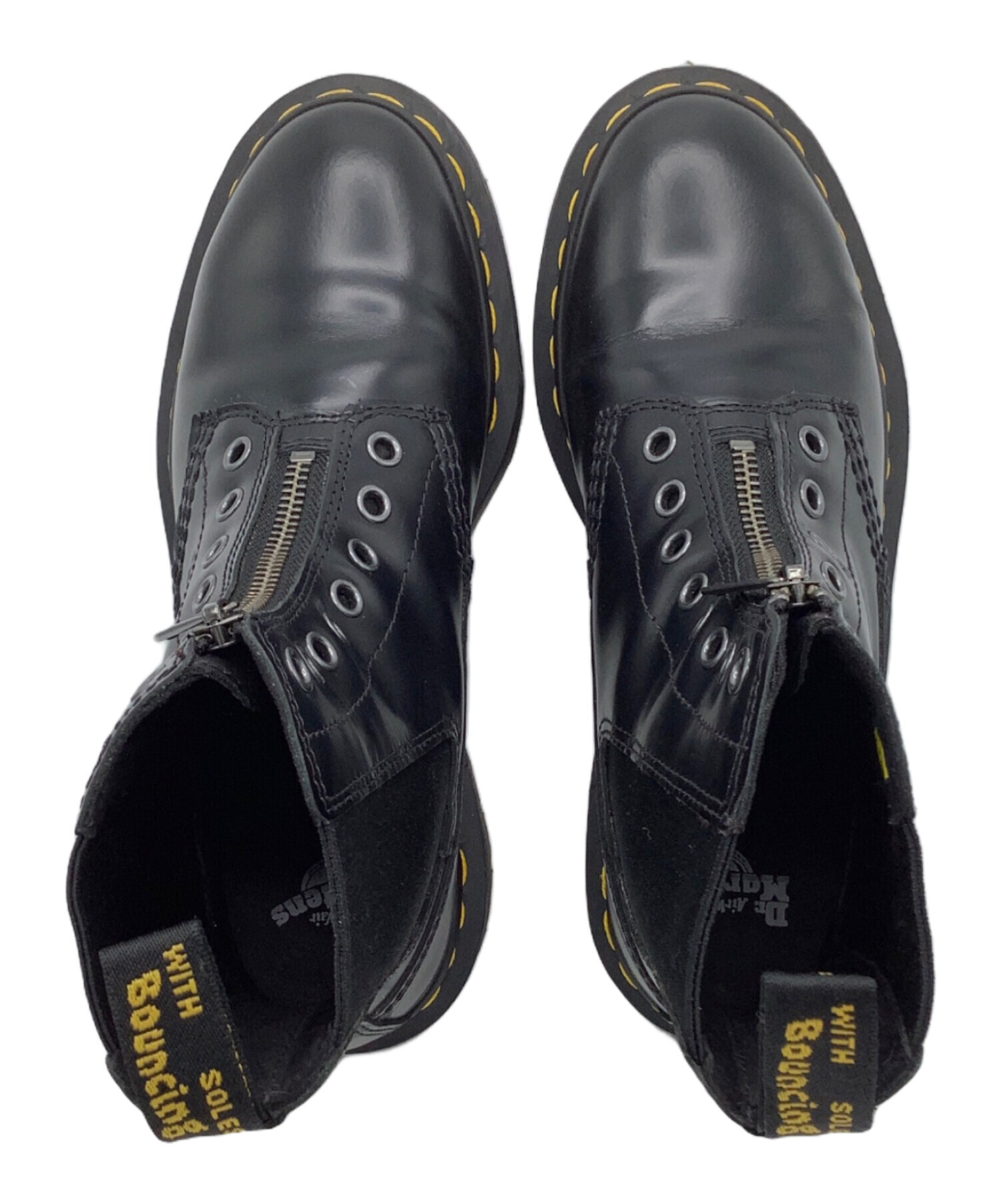 Dr. Martens ブラックブーツ UK 4 中古・古着通販】Dr.Martens (ドクターマーチン) 10ホールブーツ