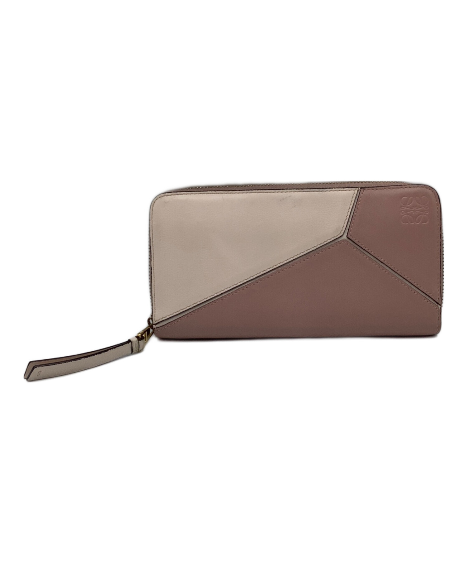 中古・古着通販】LOEWE (ロエベ) PUZZLE ZIP AROUND WALLET ピンク 