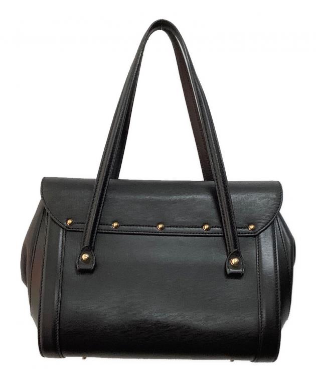 中古・古着通販】GUCCI (グッチ) バンブーハンドバッグ ブラック