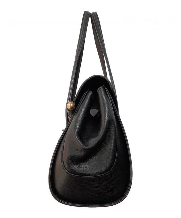中古・古着通販】GUCCI (グッチ) バンブーハンドバッグ ブラック