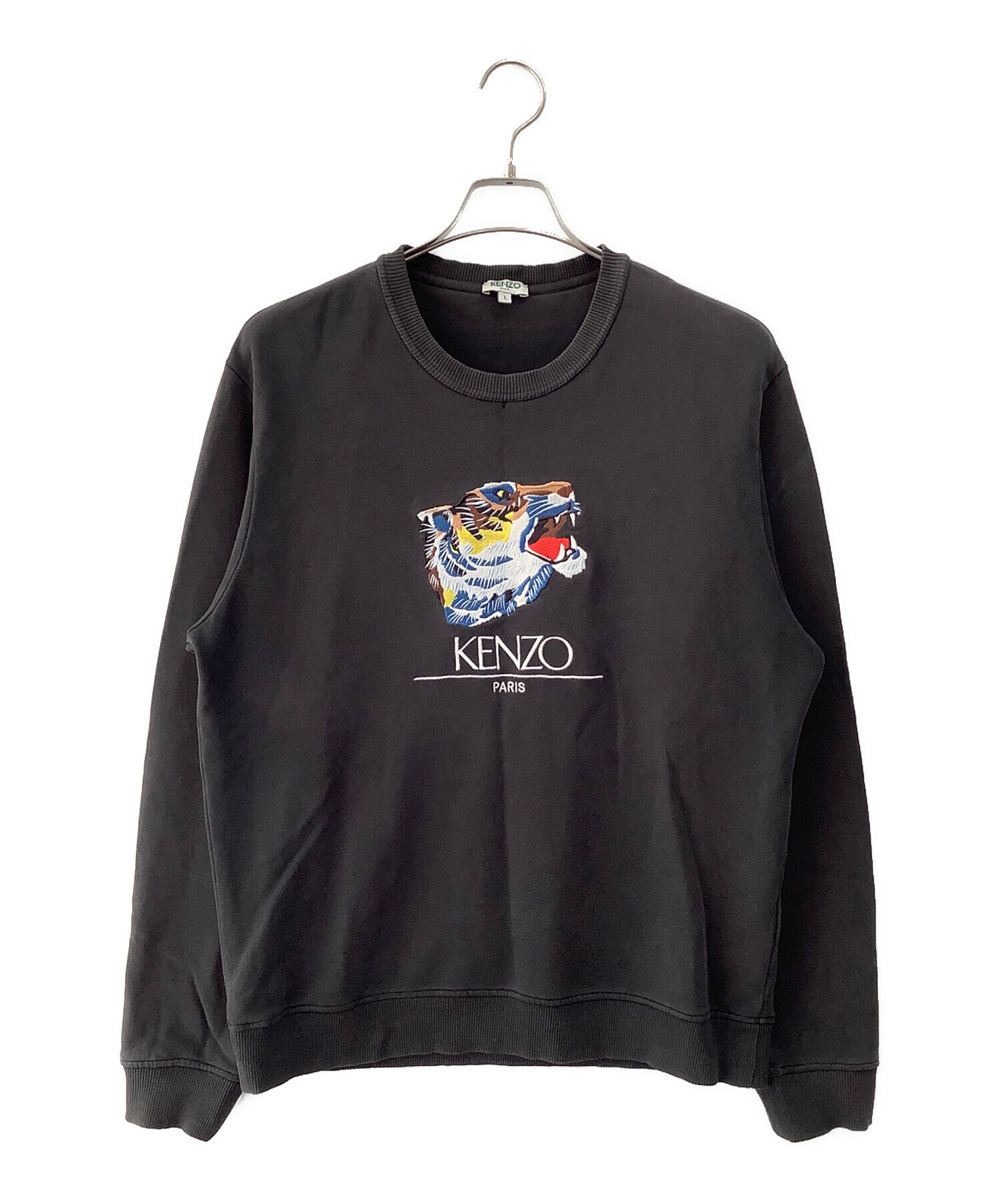 中古・古着通販】KENZO (ケンゾー) スウェット ブラック サイズ:L