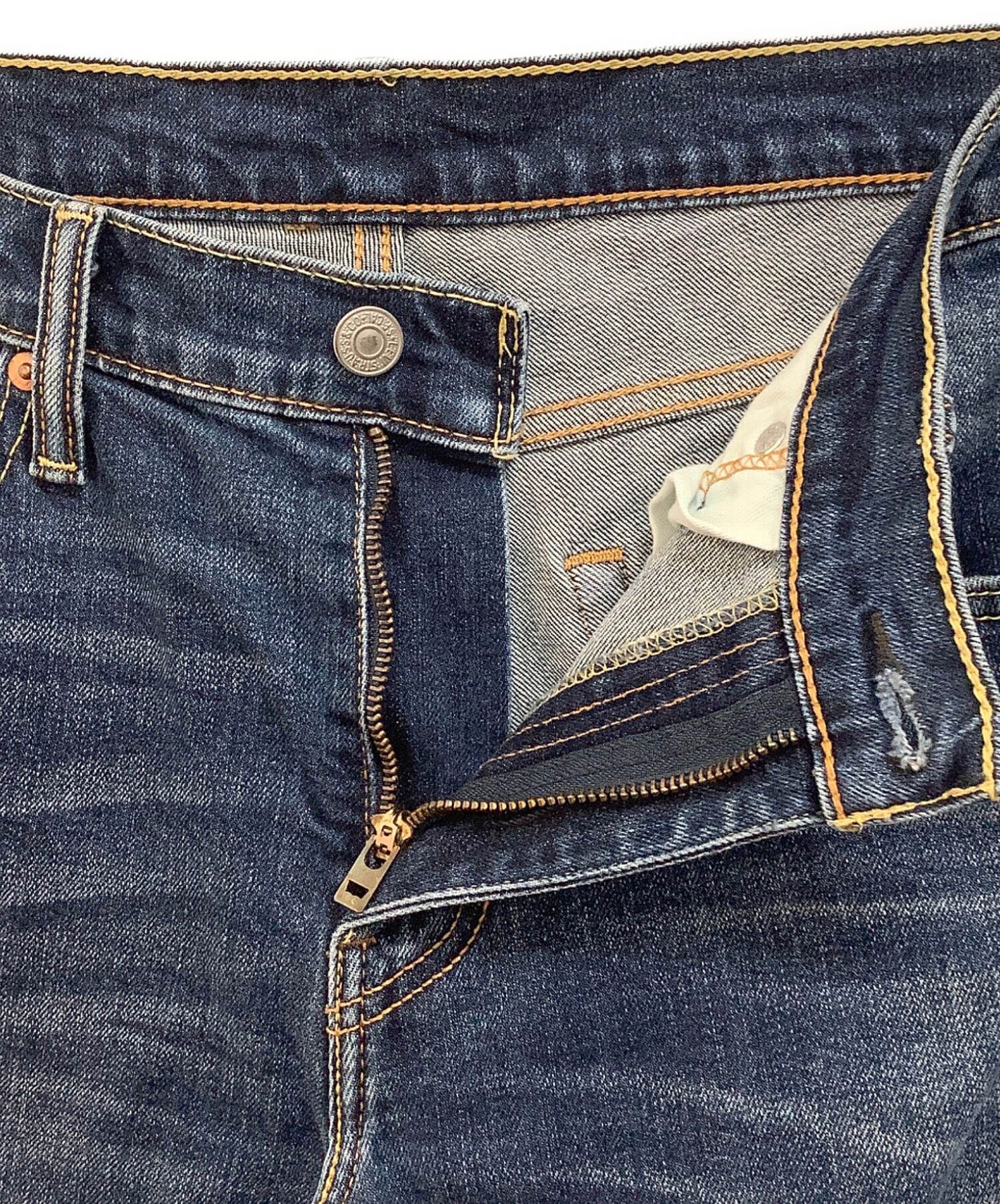 中古・古着通販】LEVI'S (リーバイス) ストレートデニムパンツ ブルー