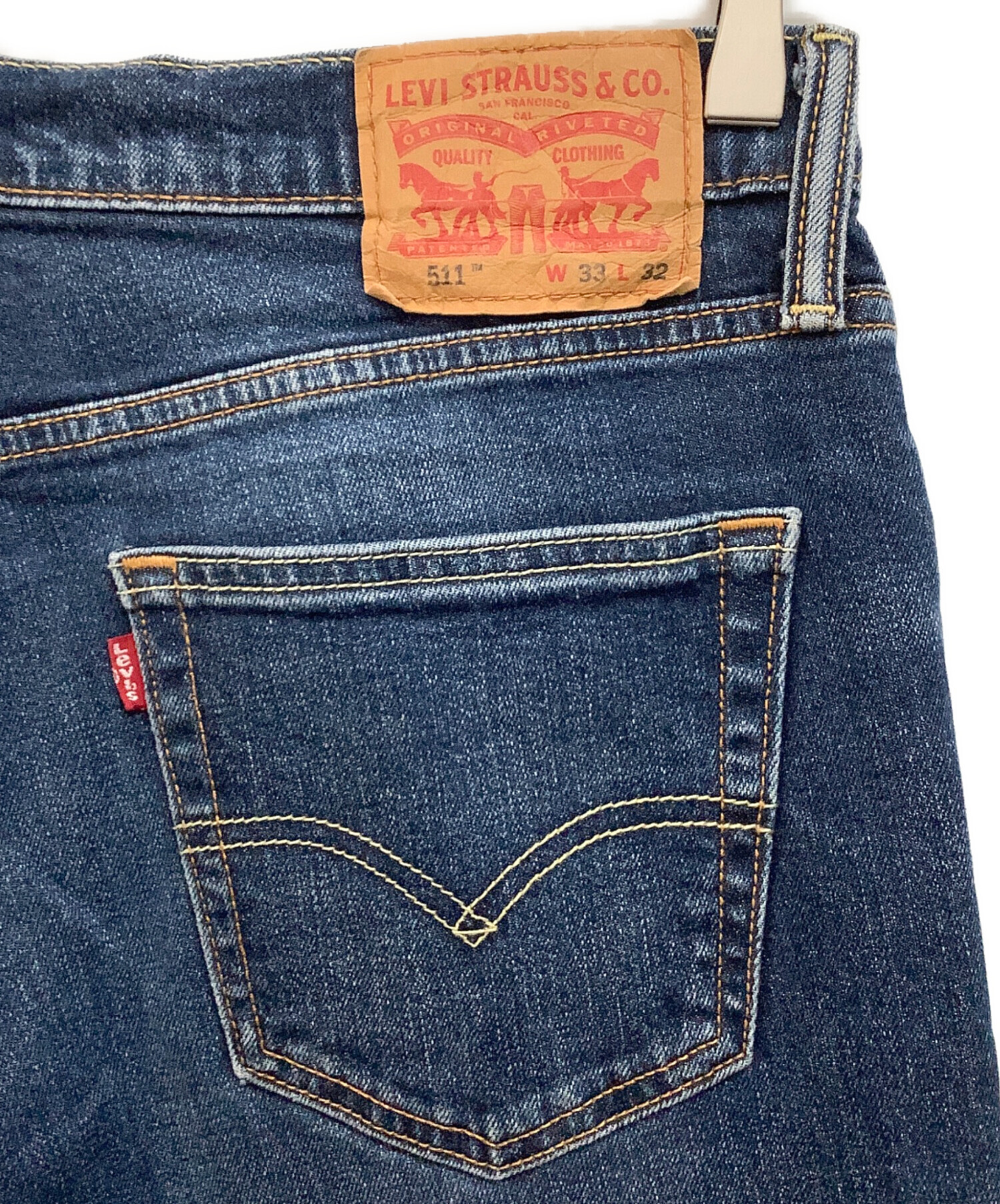 中古・古着通販】LEVI'S (リーバイス) ストレートデニムパンツ ブルー