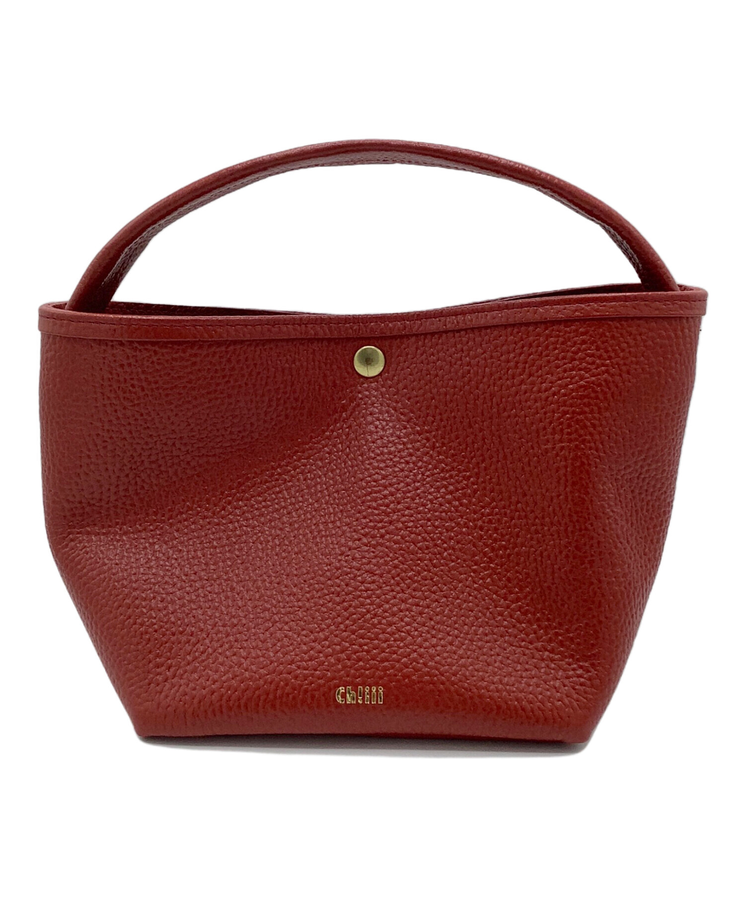 中古・古着通販】ch!iiibag (チーバック) レザーバスケット レッド 