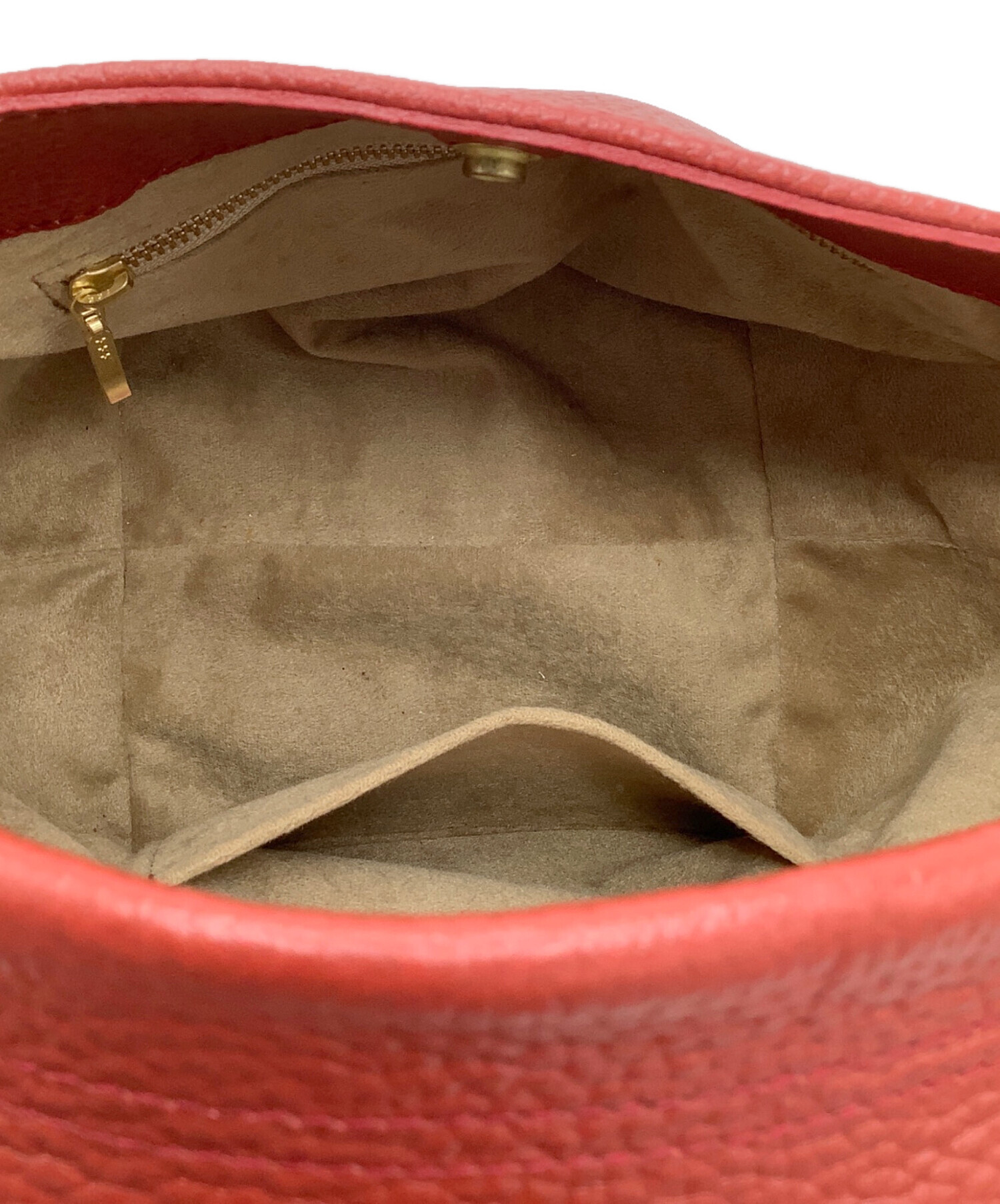 中古・古着通販】ch!iiibag (チーバック) レザーバスケット レッド 