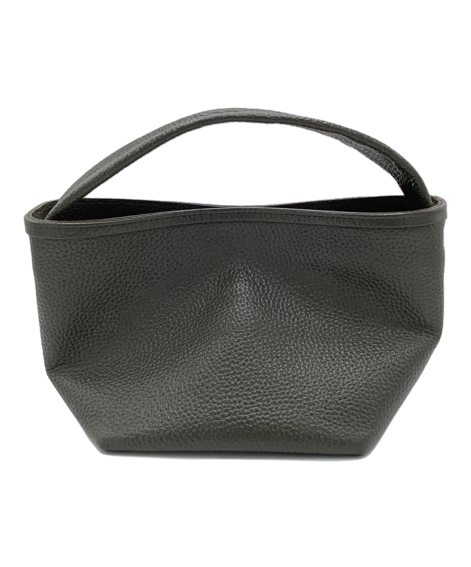 中古・古着通販】ch!iiibag (チーバック) レザーバスケット カーキ 