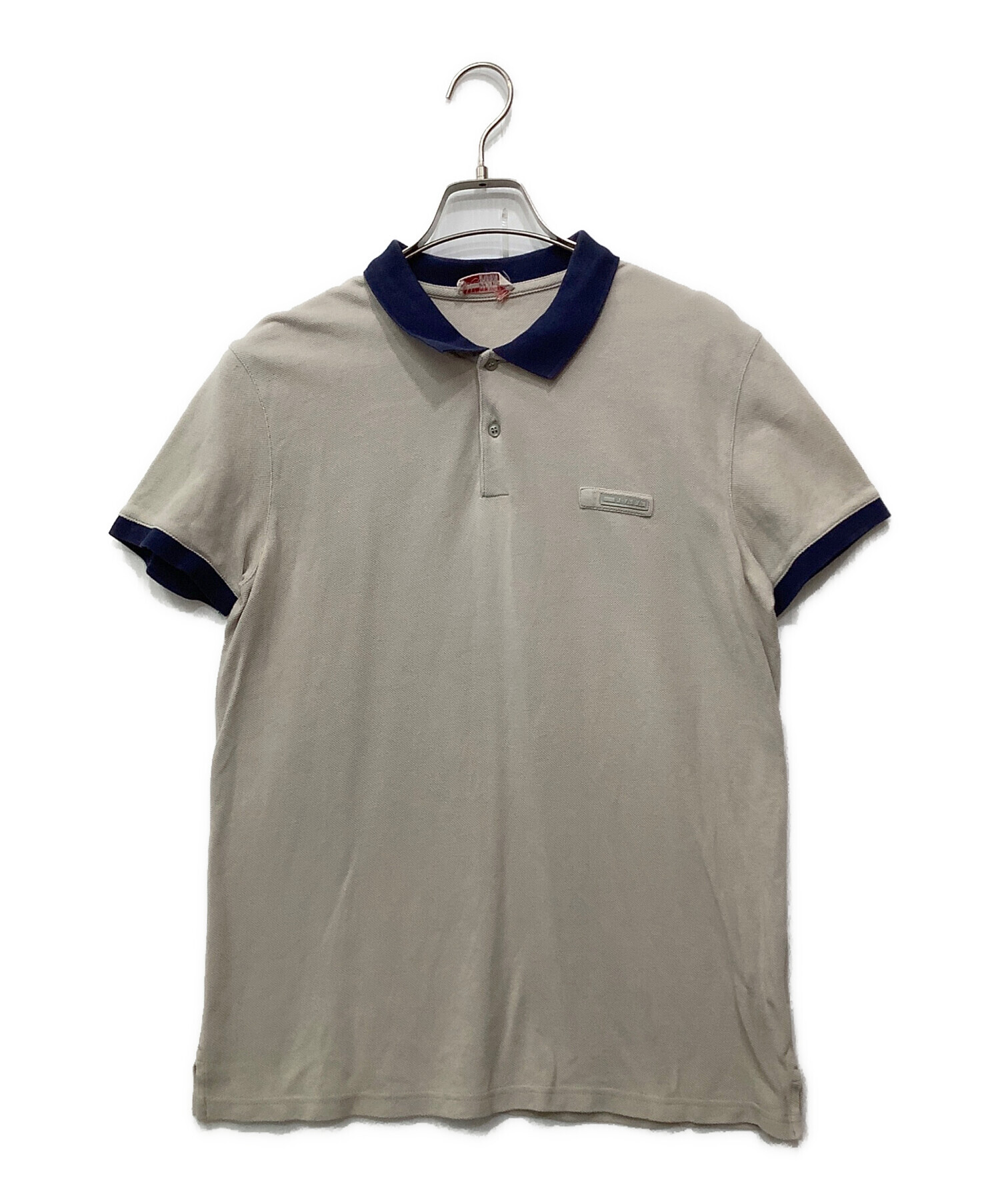 PRADA グレー ポロシャツ プラダ PRADA プラダ ポロシャツ L グレー
