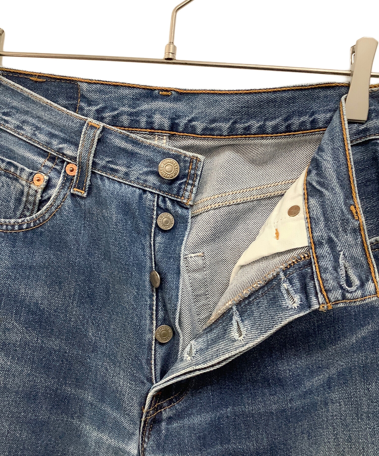 中古・古着通販】LEVI'S (リーバイス) ストレートデニムパンツ ブルー