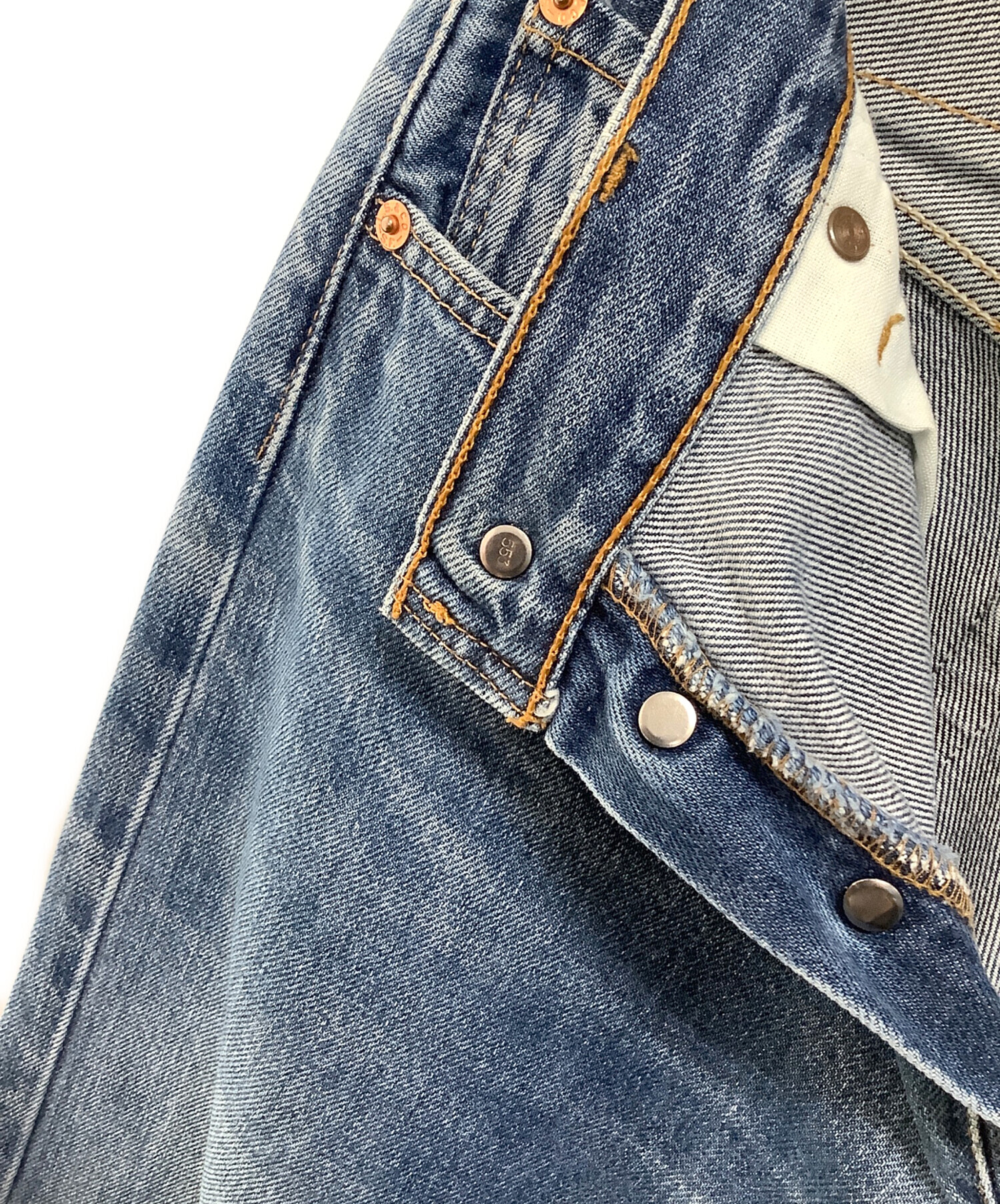 中古・古着通販】LEVI'S (リーバイス) ストレートデニムパンツ ブルー