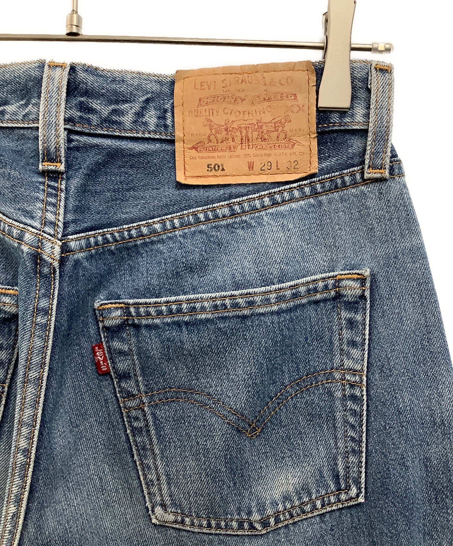 中古・古着通販】LEVI'S (リーバイス) ストレートデニムパンツ ブルー