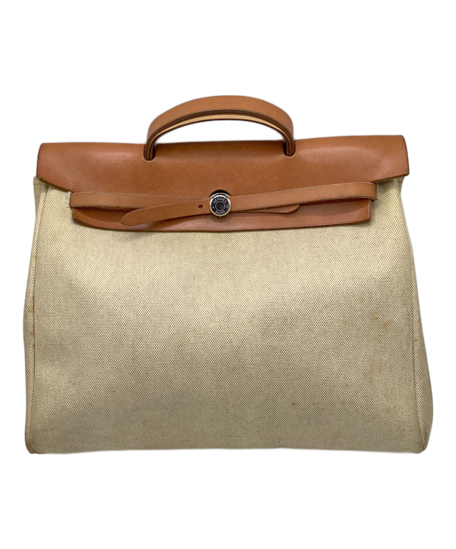 HERMES トートバッグ ベージュ HERMES／ニューフールトゥカバス